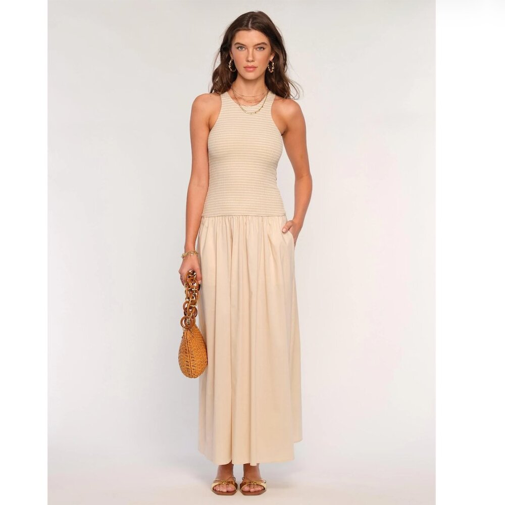 HEARTLOOM/Revolve, Malibu Dress, Color Oat, Size XS